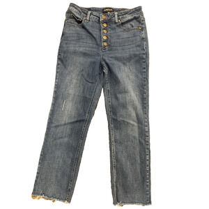 Kenneth Cole Jeans Women’s Size 6 Ankle Button Fly Raw Hem